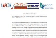 Nota Pública em apoio ao Procurador Fernando dos Santos