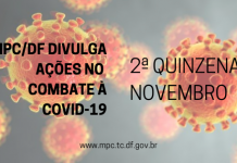 Boletim Informativo: Conheça a atuação do MPC/DF no combate ao Novo Coronavírus – COVID19 – 2ª quinzena de novembro