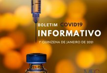 1º Boletim Informativo: COVID19 – 1ª quinzena de janeiro 2021