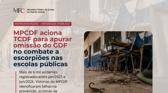 MPC/DF PEDE APURAÇÃO SOBRE RISCO DE ESCORPIÕES EM ESCOLAS PÚBLICAS DO DF