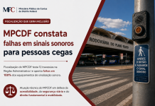 ACESSIBILIDADE O MPCDF questiona a falta de sinais semafóricos para pessoas cegas no DF